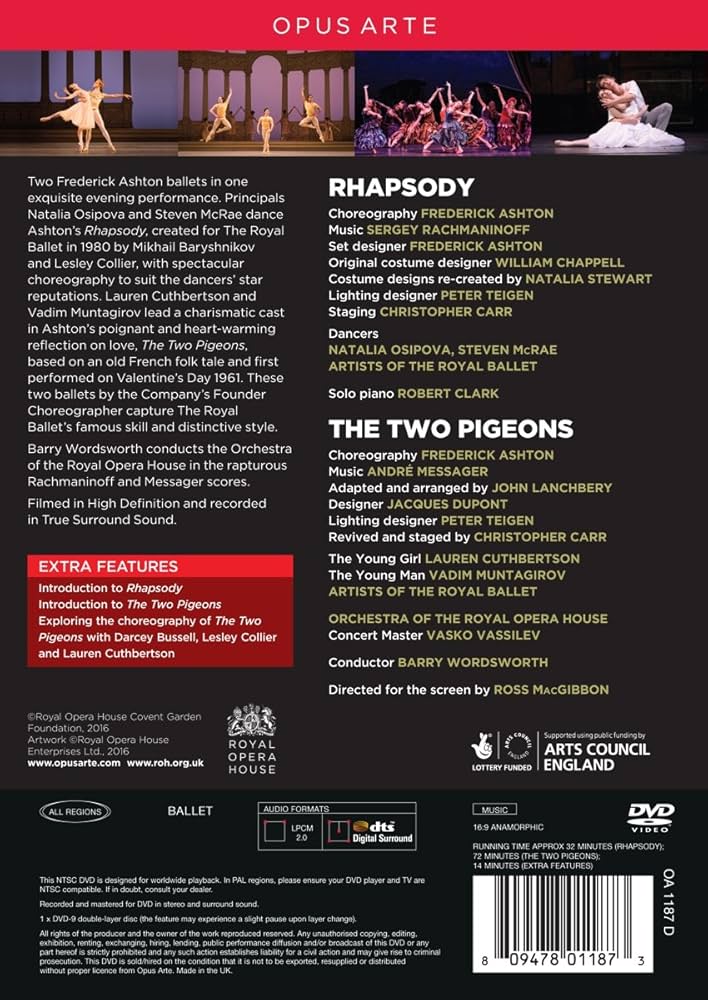 その他 Ashton: Rhapsody / Two Pigeons [DVD] 2zzhgl6 Amazon.co.jp: Ashton: Rhapsody / The Two Pigeons [DVD] : DVD